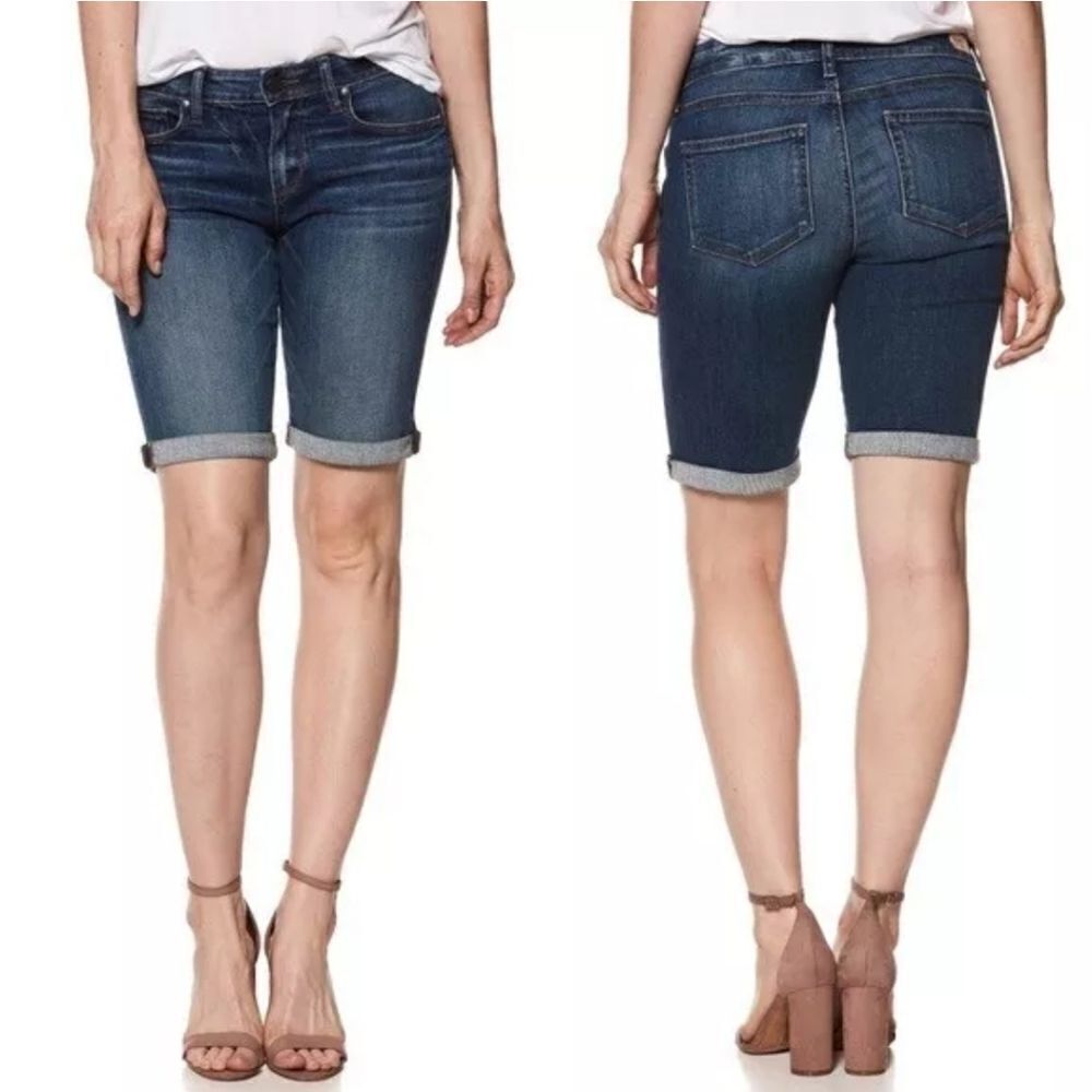 Paige Ariana Bermuda Denim Shorts Sz 27